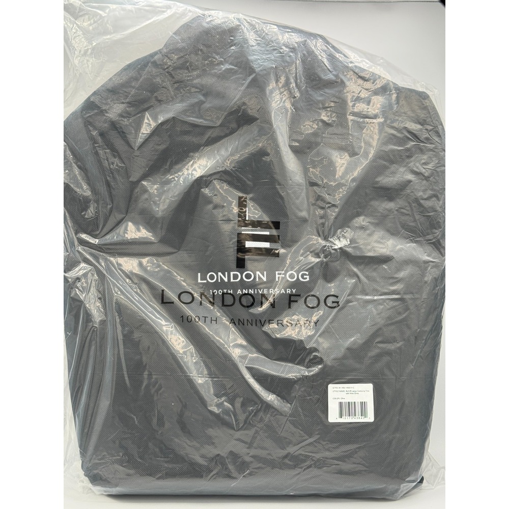 London Fog 100th Anniversary Blair Large Corduroy Tote With Web Strap - NEW